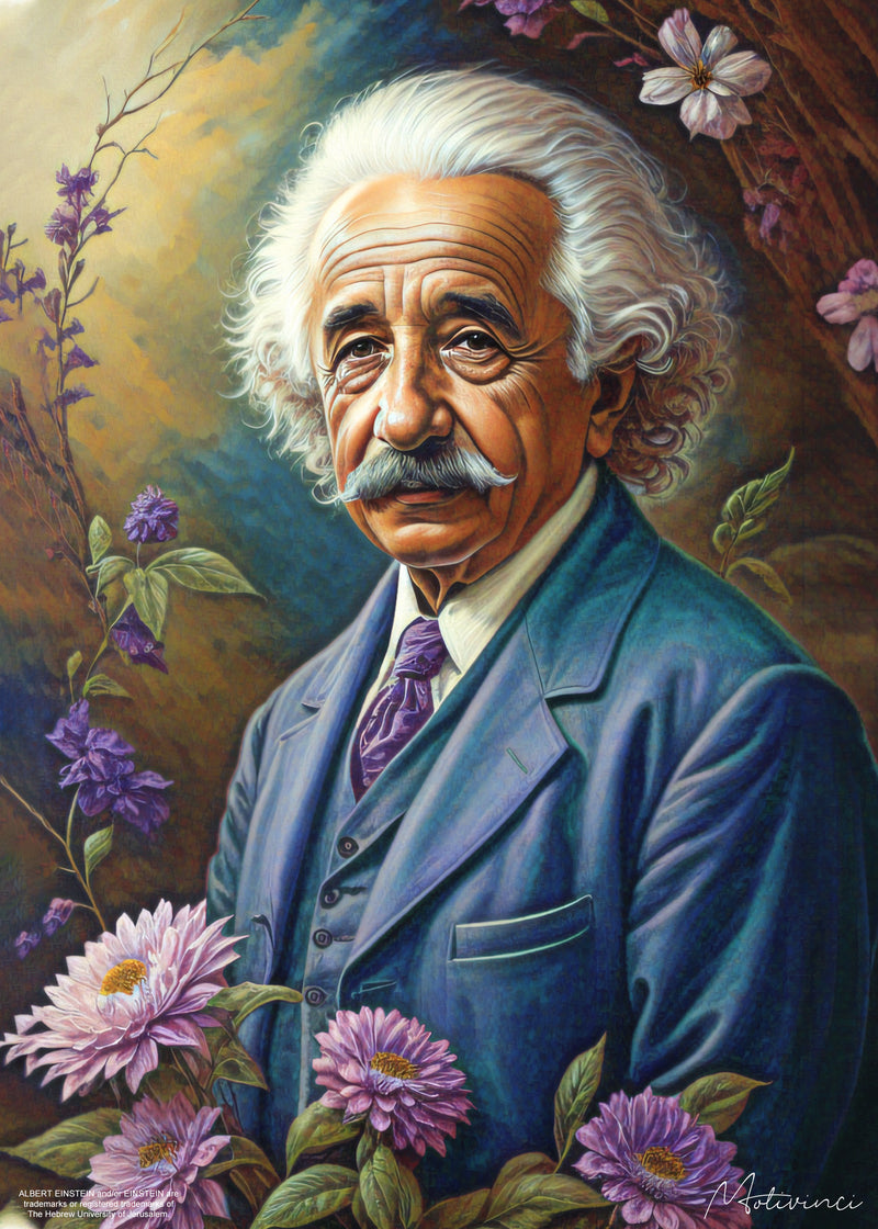 Albert Einstein - Floral