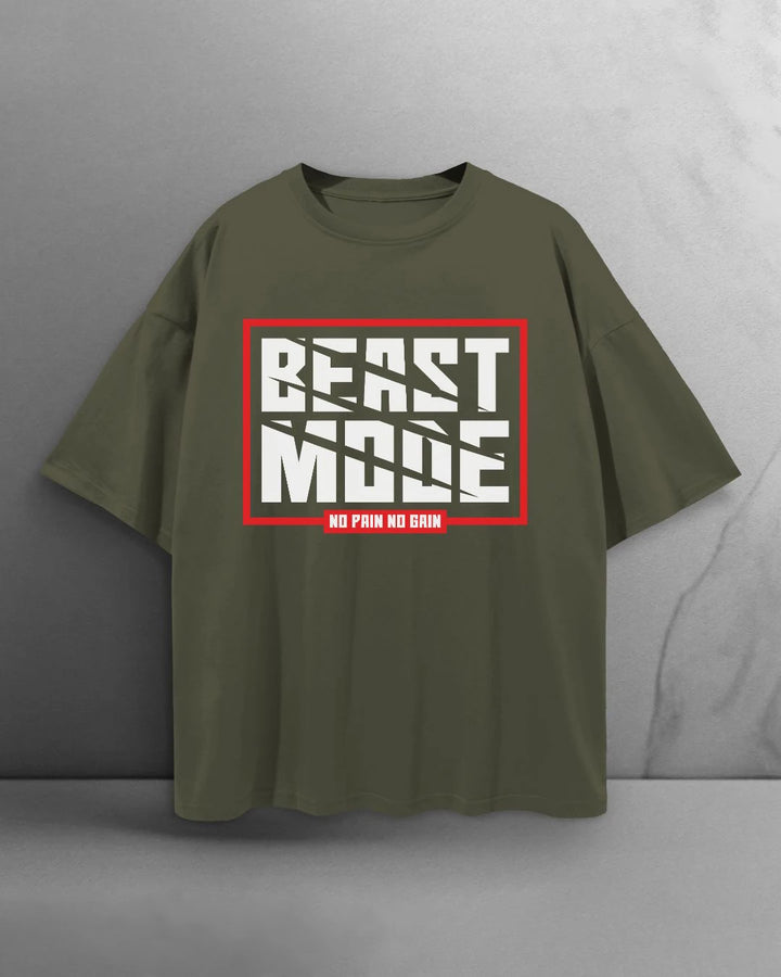 Power Beast Mode T-shirt Oversized