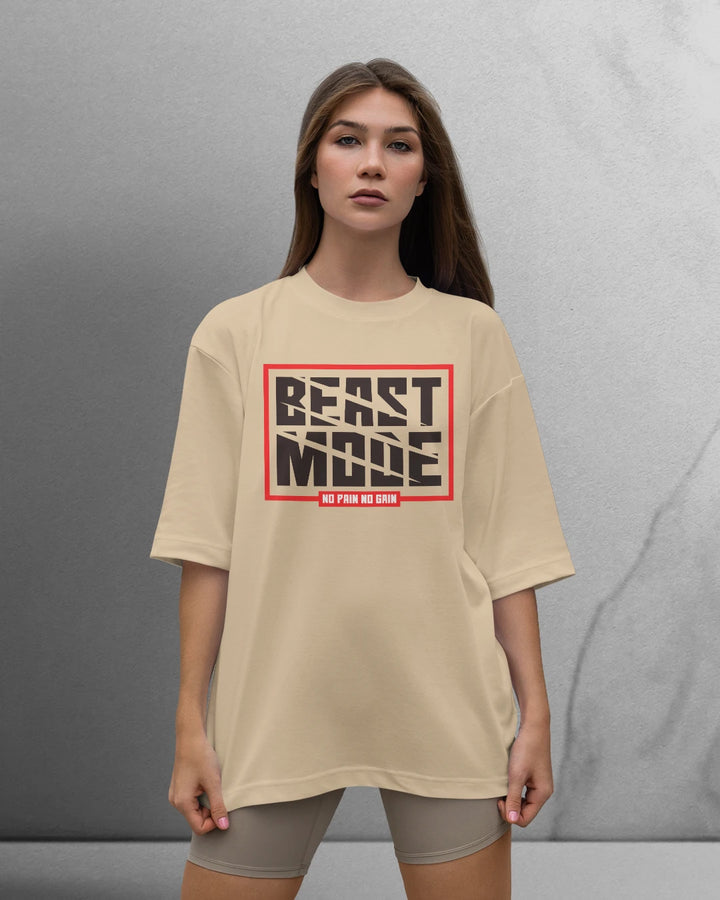 Power Beast Mode T-shirt Oversized