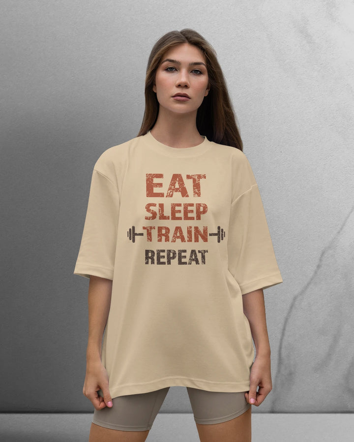 Power Eat/Sleep T-shirt Oversized