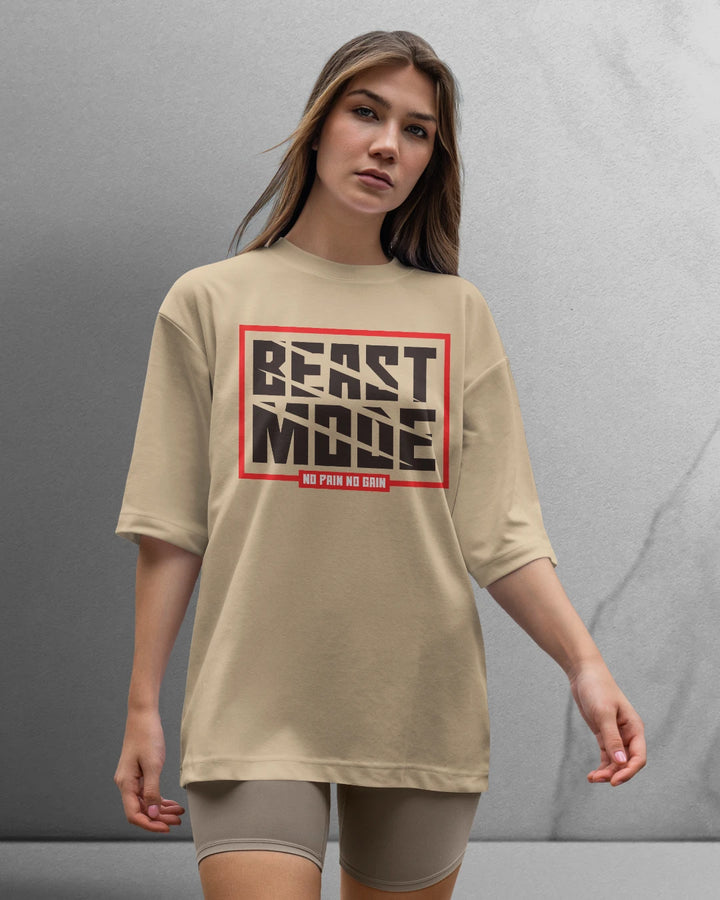 Power Beast Mode T-shirt Oversized