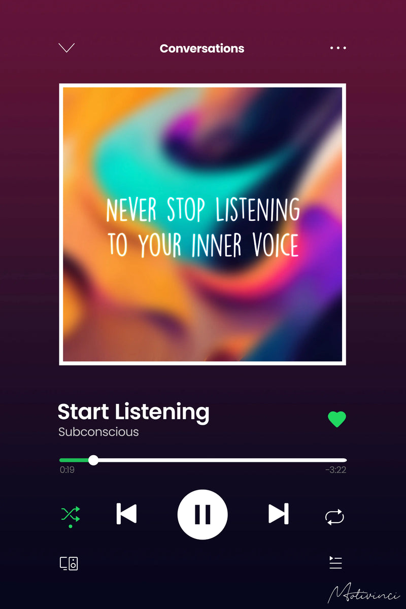 Never Stop Listening To Your Inner Voice
