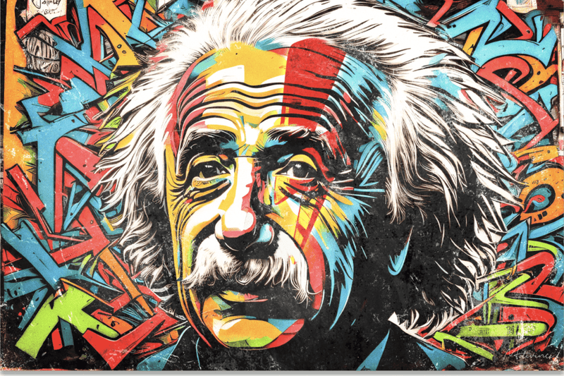 Albert Einstein's - Graffiti of a Genius