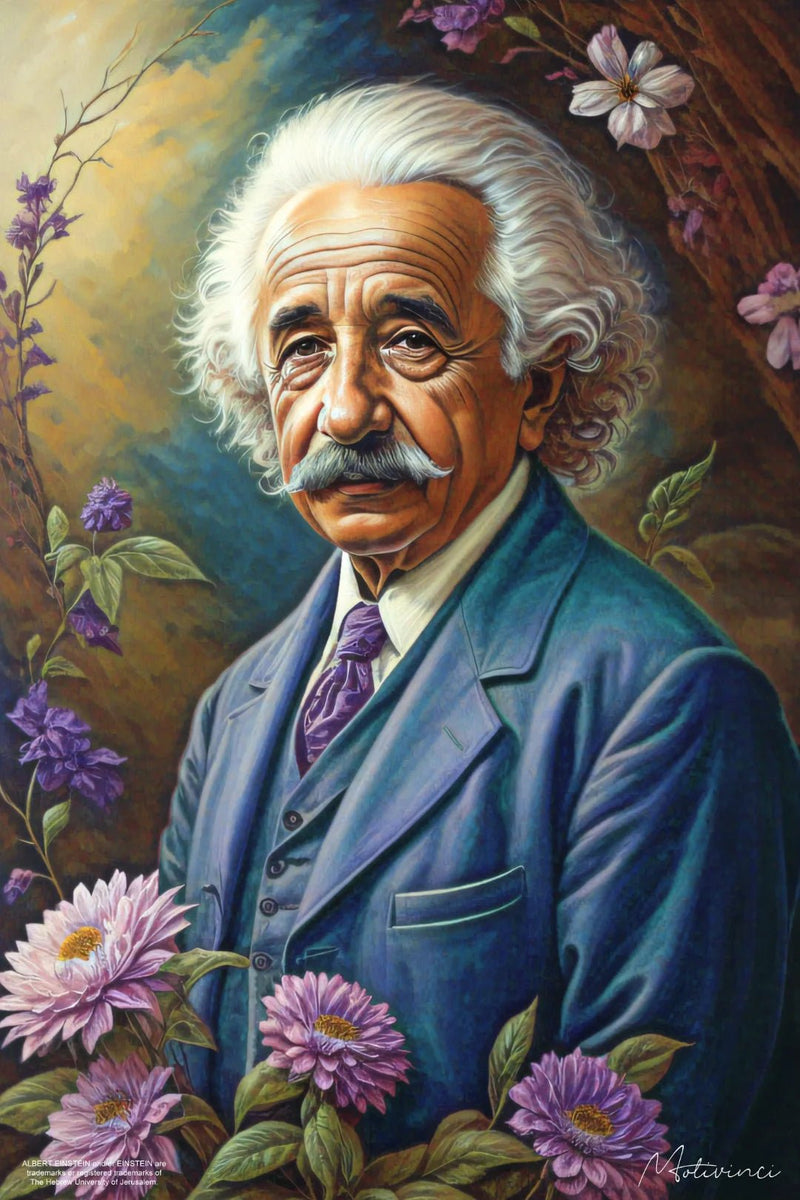 Albert Einstein - Floral