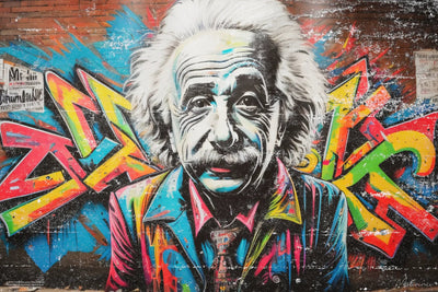 Albert Einstein - Graffiti 2 - Motivinci