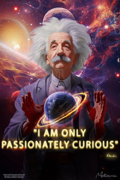 Albert Einstein - Passionately Curious - Motivinci