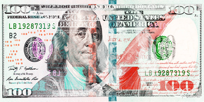 Pastel Dollar Bill