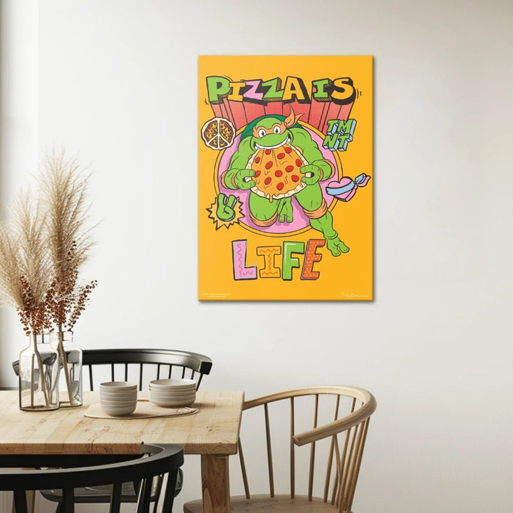 Teenage Ninja Turtle - Pizza Is Life - Motivinci