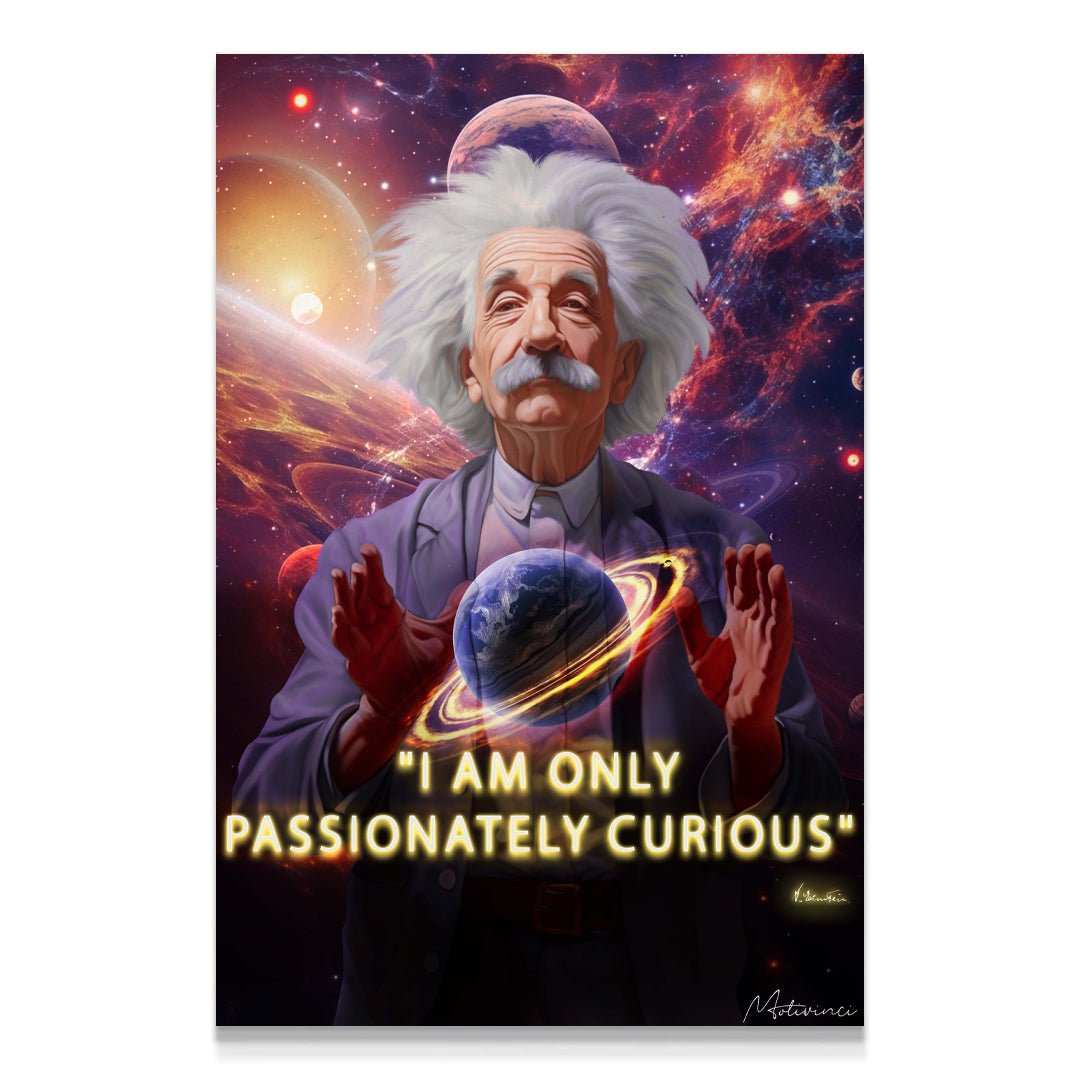 Albert Einstein -Passionately Curious - Motivinci