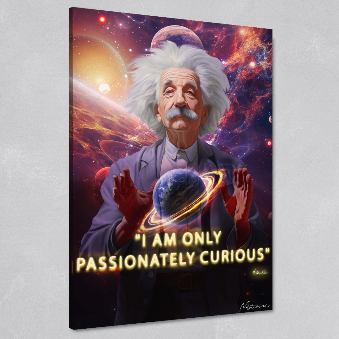 Albert Einstein -Passionately Curious - Motivinci