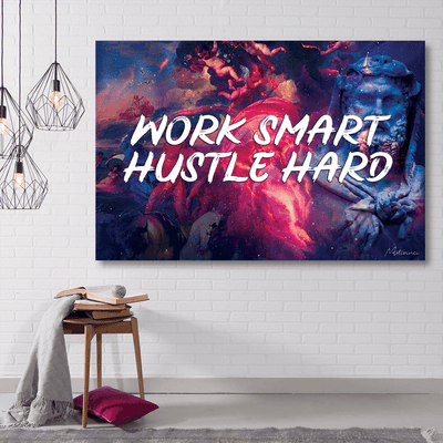 Work Smart Hustle Hard - Motivinci